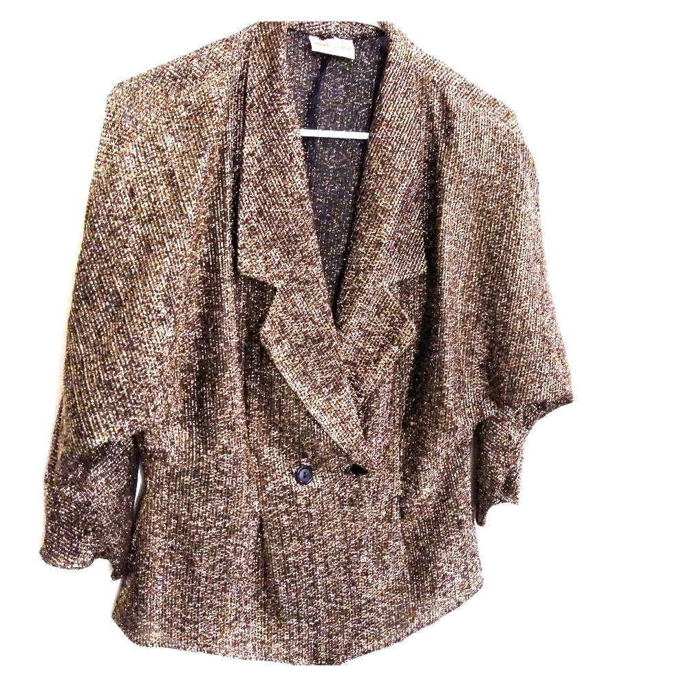 Vintage Hot Stuff 80's Blouse Shirt Top Women Medi